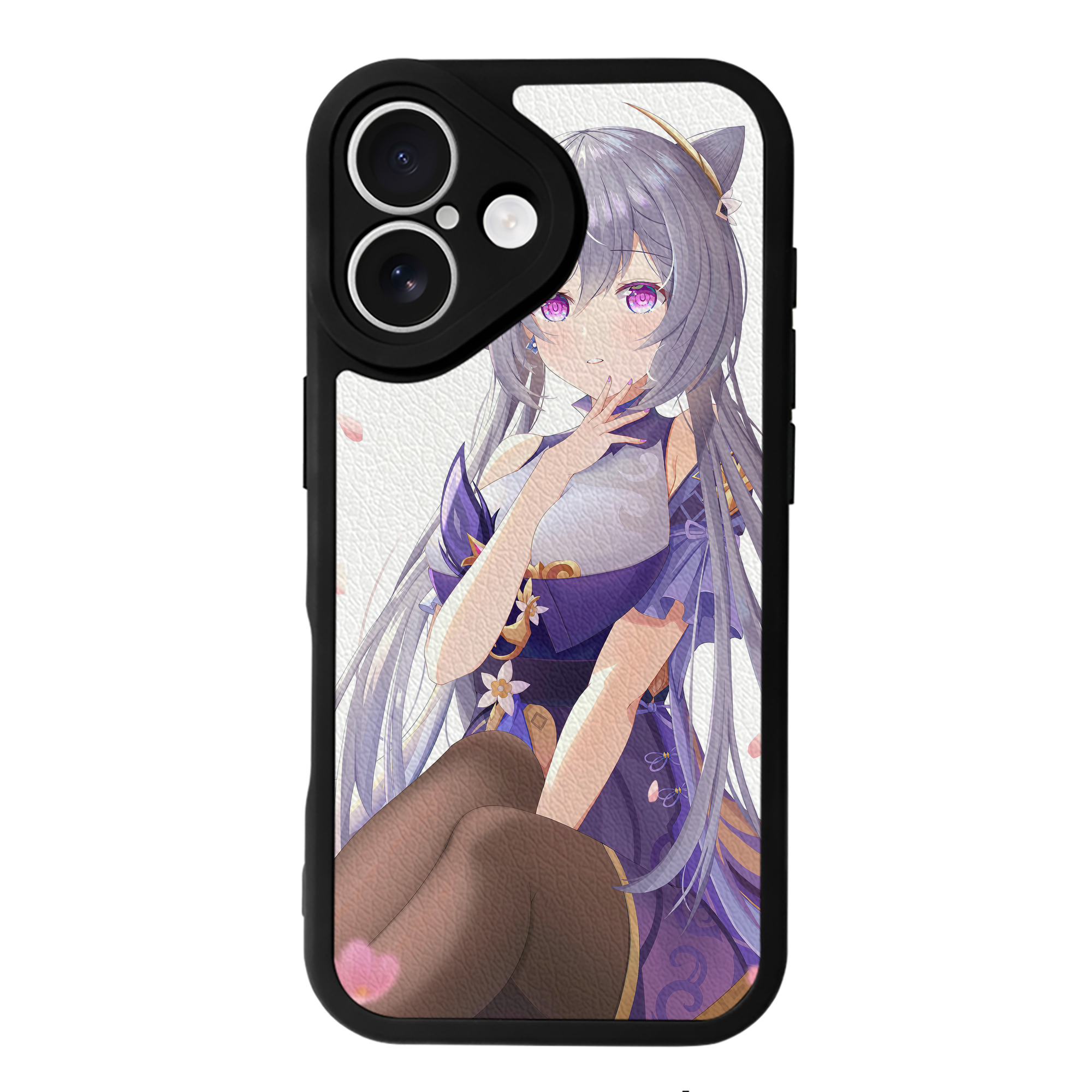 げんし神 genshin 【iPhone 16シリーズ対応】シリコンスマホケース（レザー調） 材質：シリコン